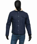 Mens Blue Shearling Jacket