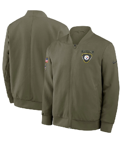 Pittsburgh Steelers 2025 Salute To Service Bomber Jacket USA Jackets
