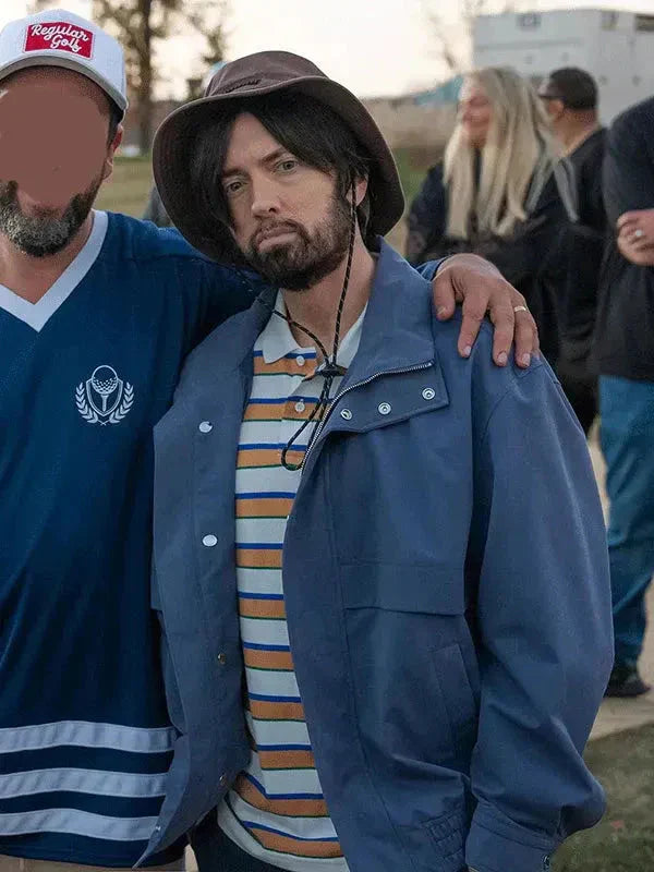 Men’s Happy Gilmore 2 Eminem Blue Cotton Jacket USA Jackets