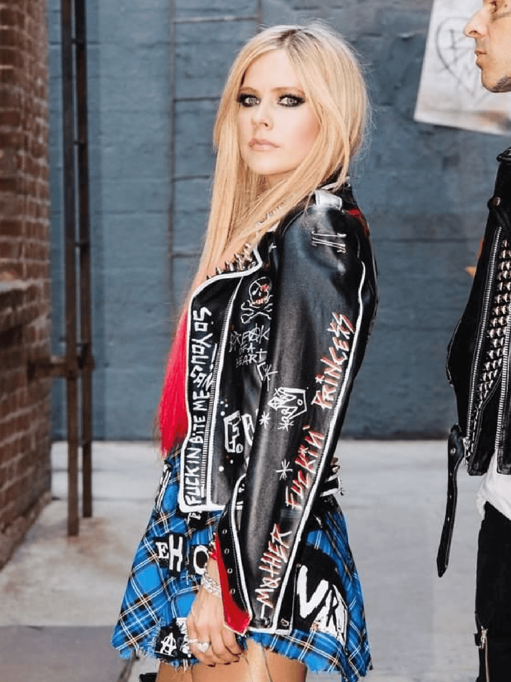 Women’s Avril Lavigne’s Bite Me Leather Jacket USA Jackets