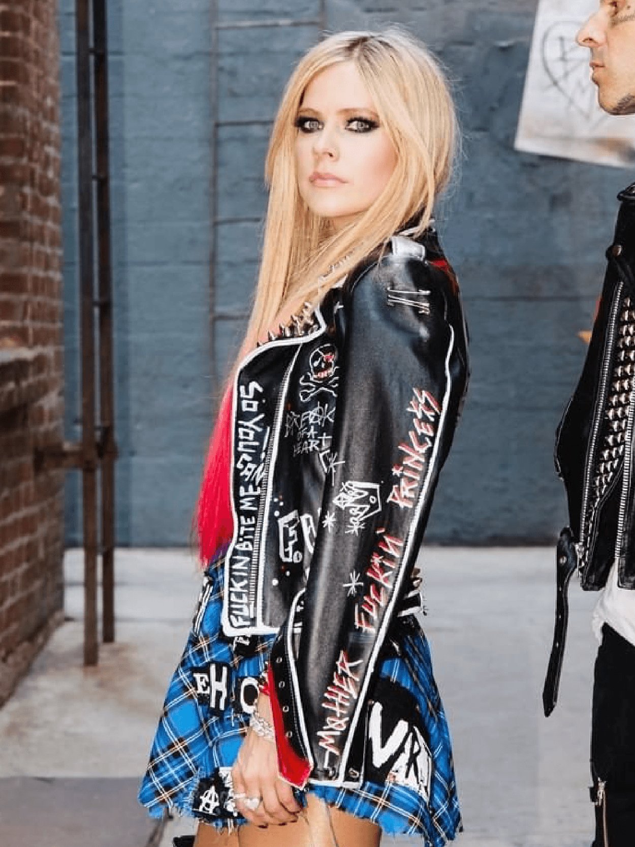 Women’s Avril Lavigne’s Bite Me Leather Jacket USA Jackets