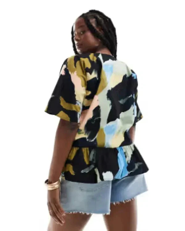 Women’s My Life Is Murder S05 Abstract Print Top USA Jackets