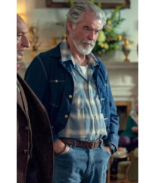 Pierce Brosnan Blue Denim Jacket USA Jackets