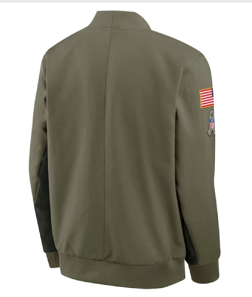 Las Vegas Raiders 2025 Salute To Service Bomber Jacket USA Jackets