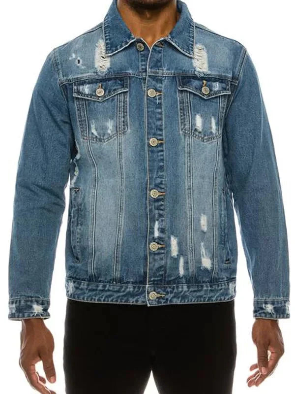 Mens World Tour Denim Jacket Clanton Jacket