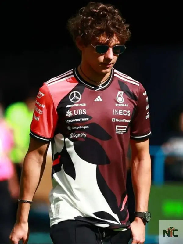Mercedes-AMG F1 2025 Miami GP Dark Red Jersey Clanton Jacket
