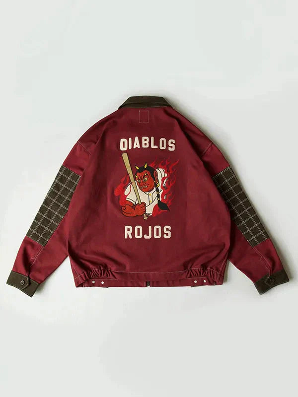 Mexican League Diablos Rojos del México Red Denim Jacket Clanton Jacket