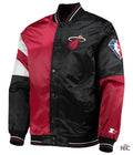 Miami Heat 75th Anniversary Leader Satin Jacket Clanton Jacket