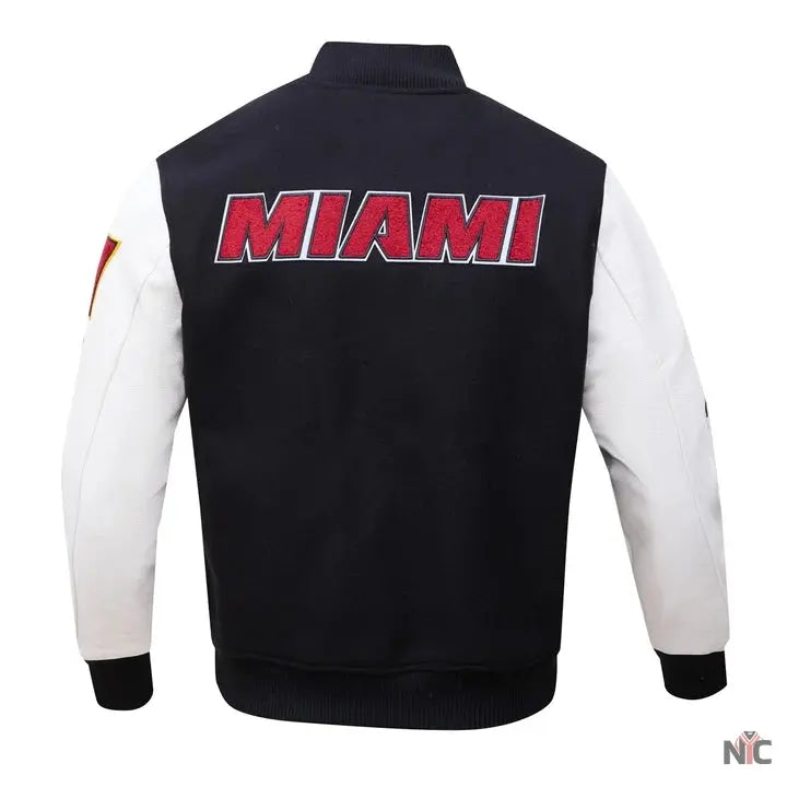 Miami Heat Classic Wool Varsity Jacket Clanton Jacket
