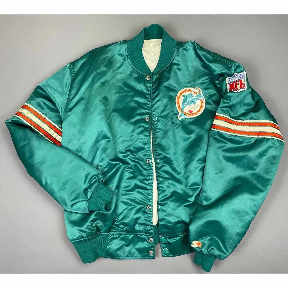 Miami Dolphins 80s Green Jacket Rackup