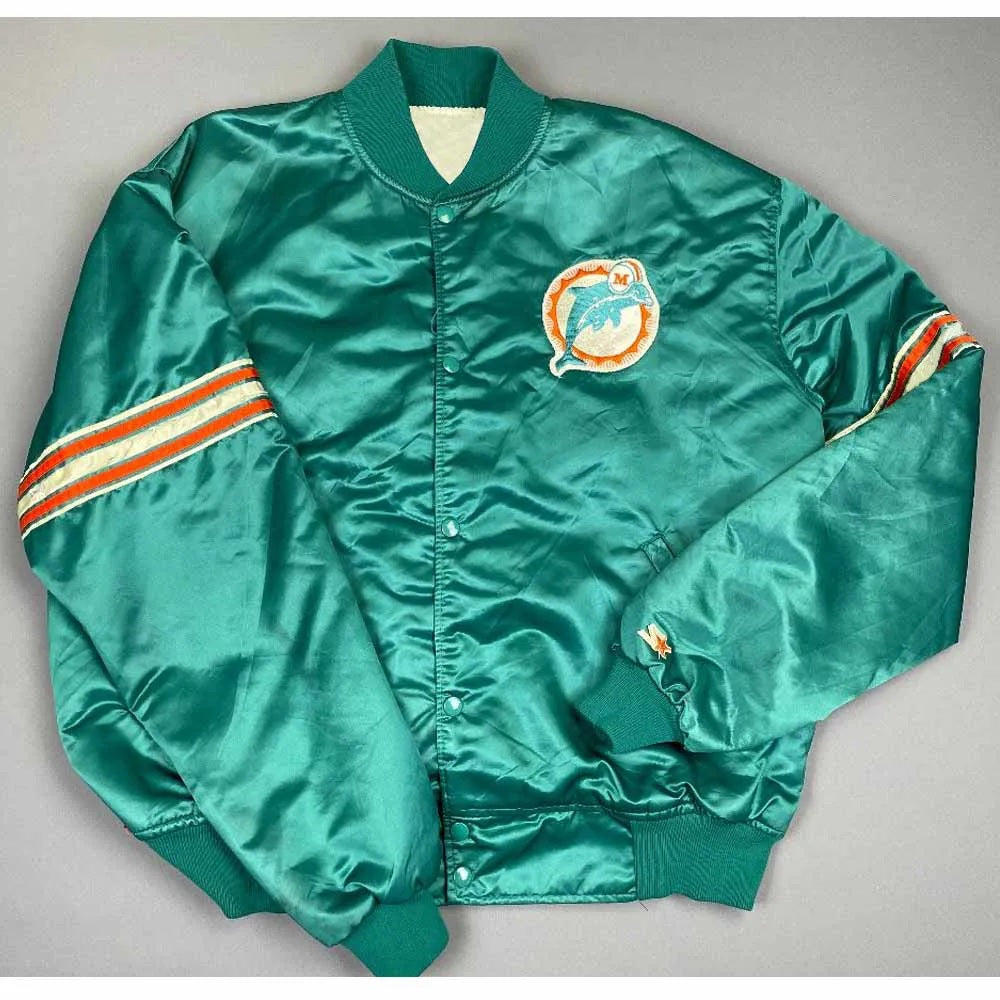 Miami Dolphins 80s Green Jacket Rackup