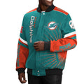 Miami Dolphins Aqua Full-Snap Jacket WorthVee