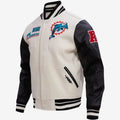 Miami Dolphins Classic Wool and Leather Varsity Jacket WorthVee
