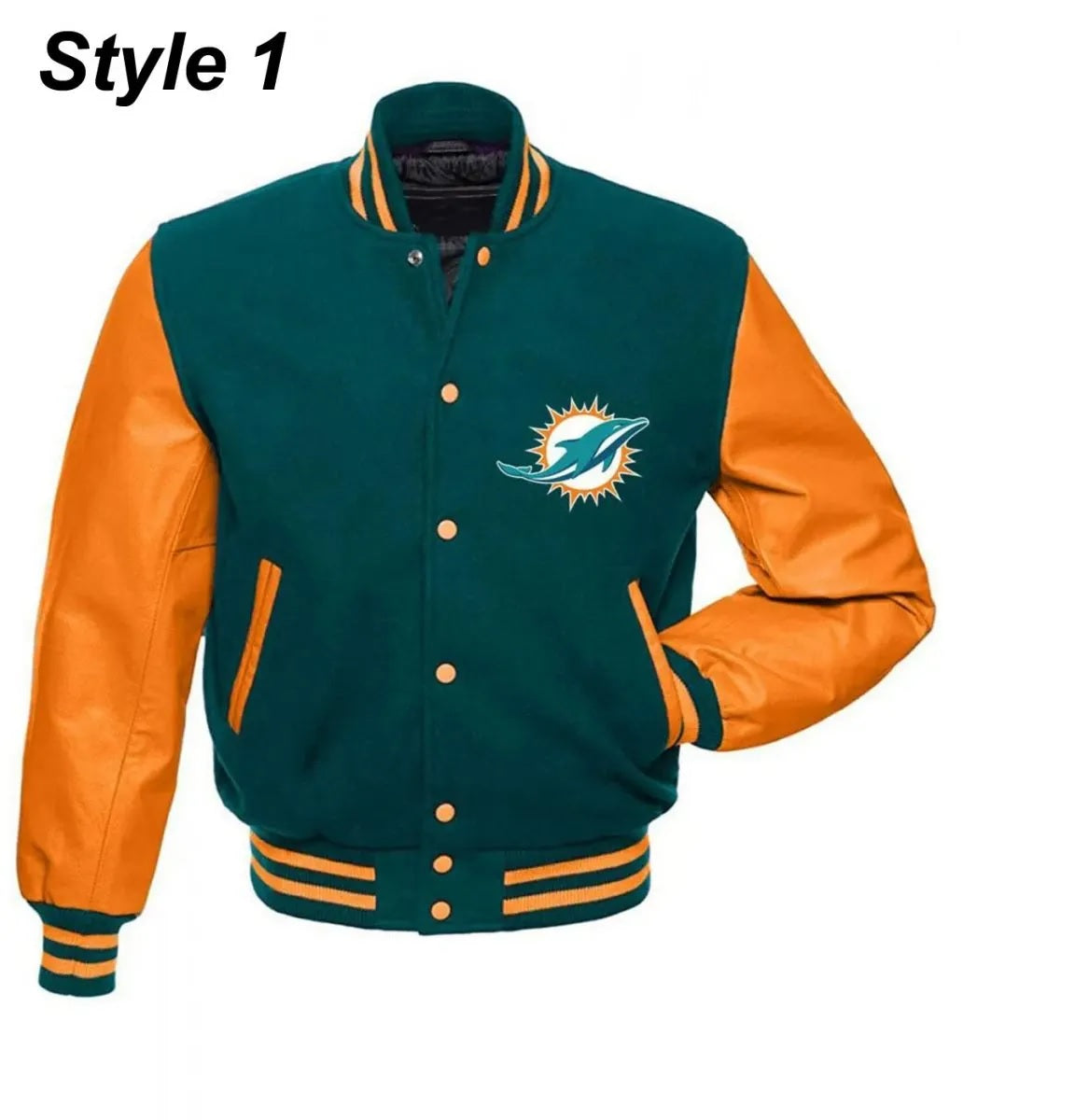 Miami Dolphins Letterman Jacket WorthVee