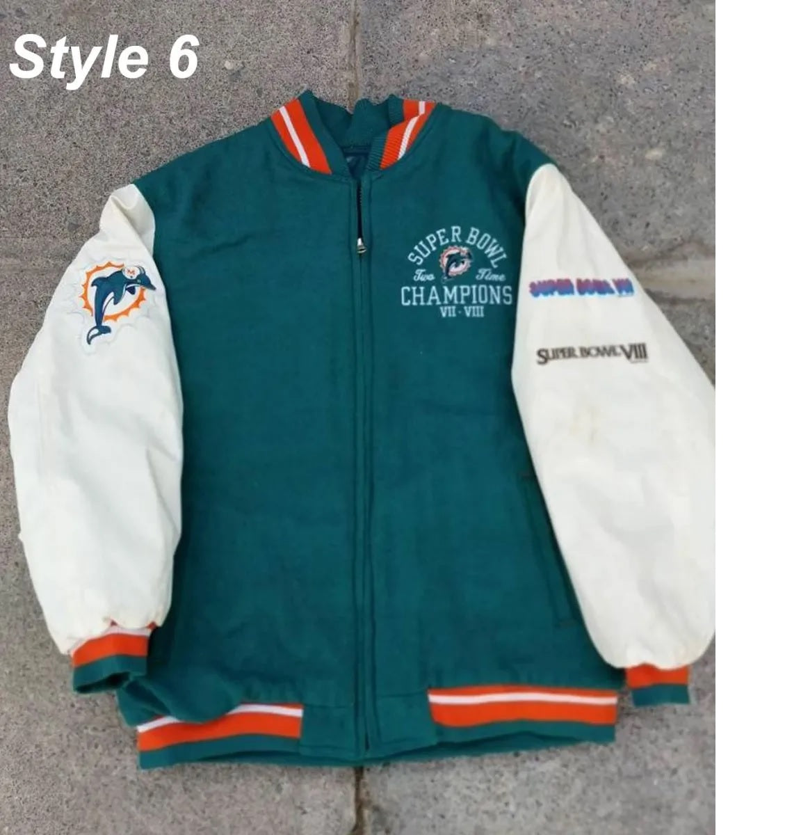 Miami Dolphins Letterman Jacket WorthVee