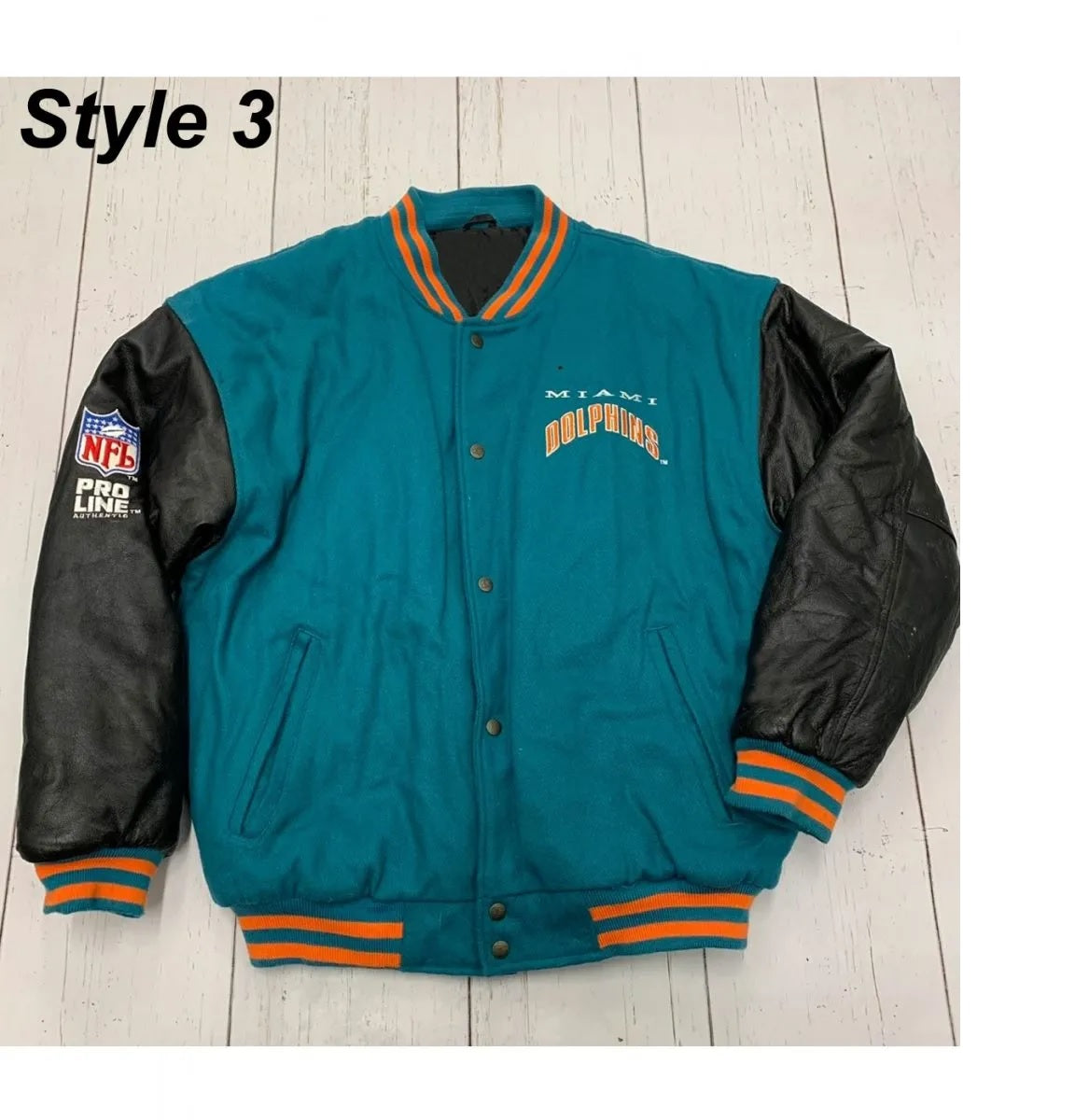 Miami Dolphins Letterman Jacket WorthVee
