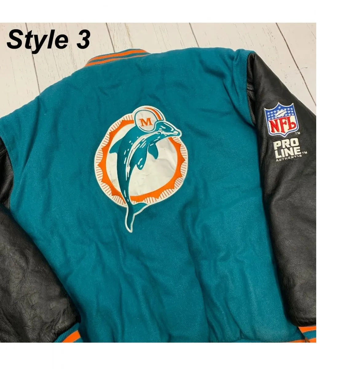 Miami Dolphins Letterman Jacket WorthVee