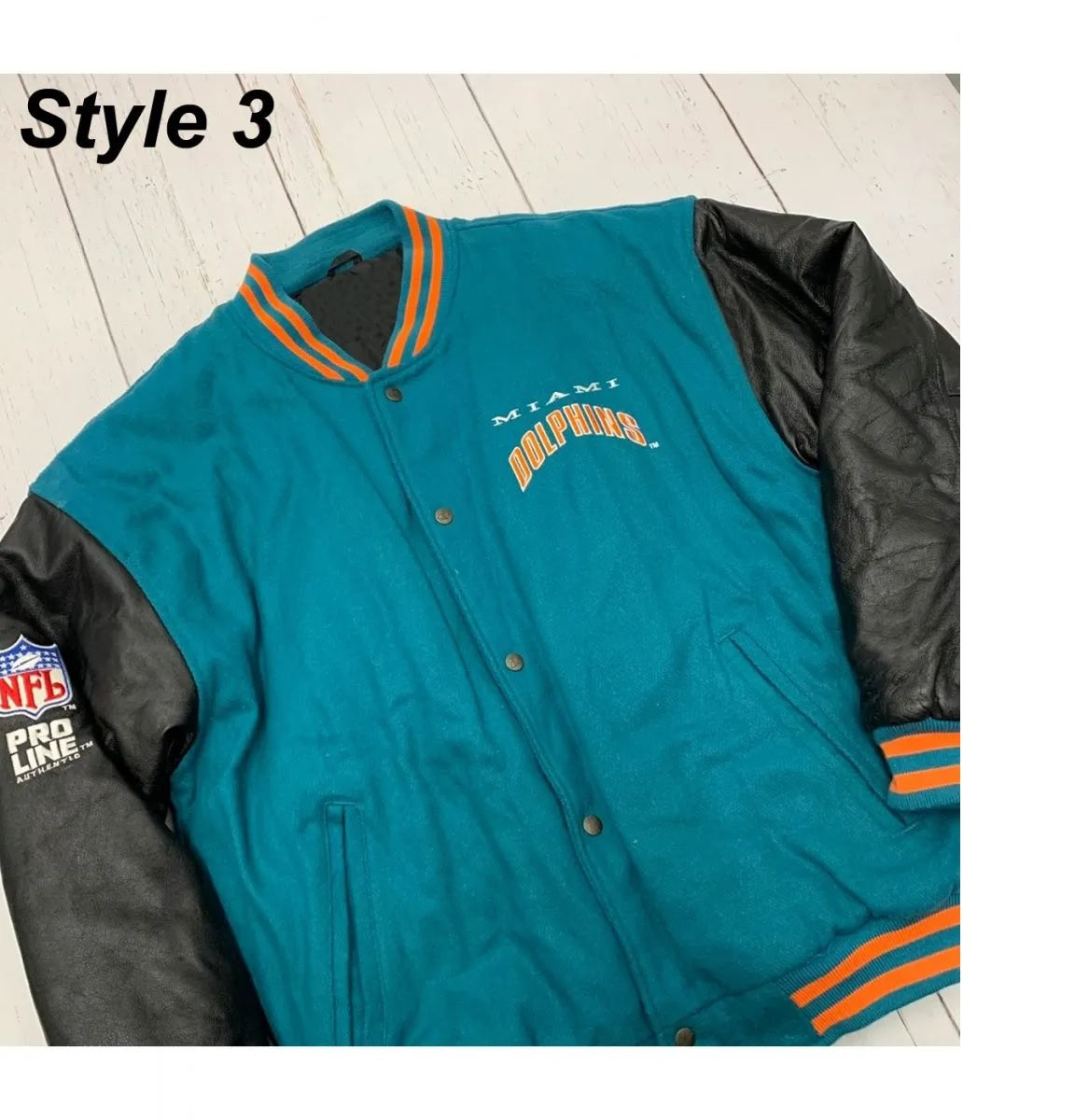 Miami Dolphins Letterman Jacket WorthVee