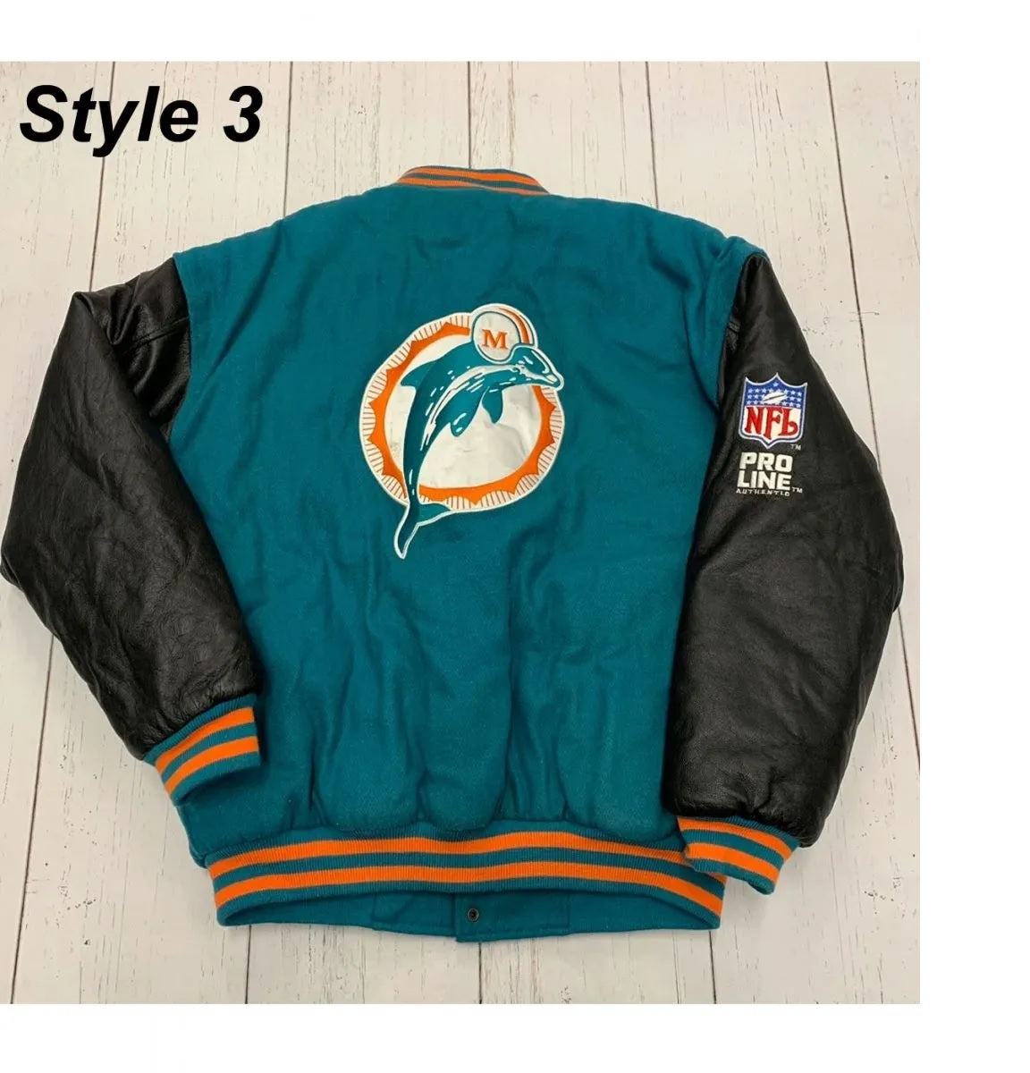Miami Dolphins Letterman Jacket WorthVee