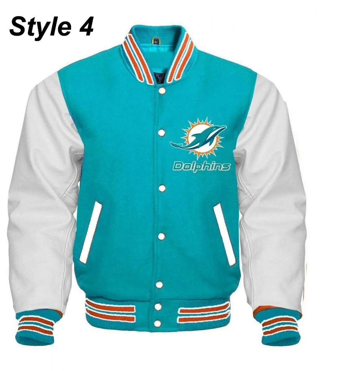 Miami Dolphins Letterman Jacket WorthVee