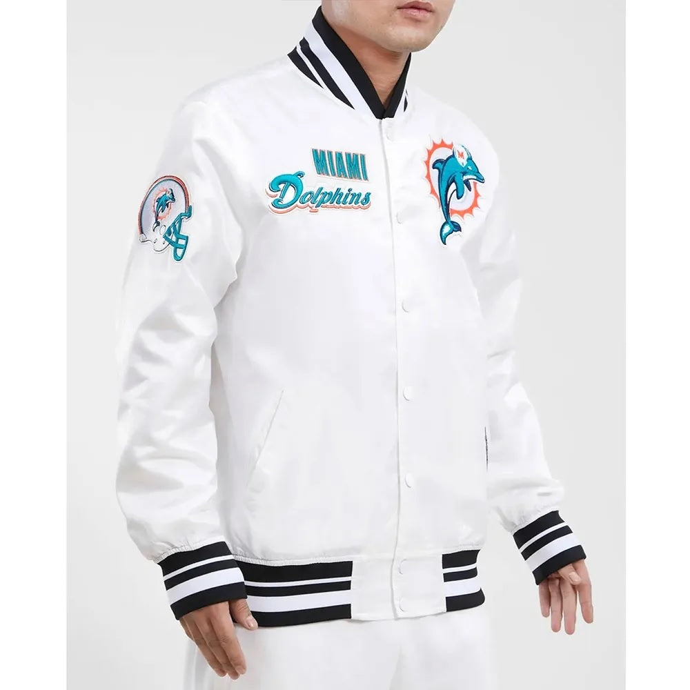 Miami Dolphins Retro Classic Rib Jacket WorthVee