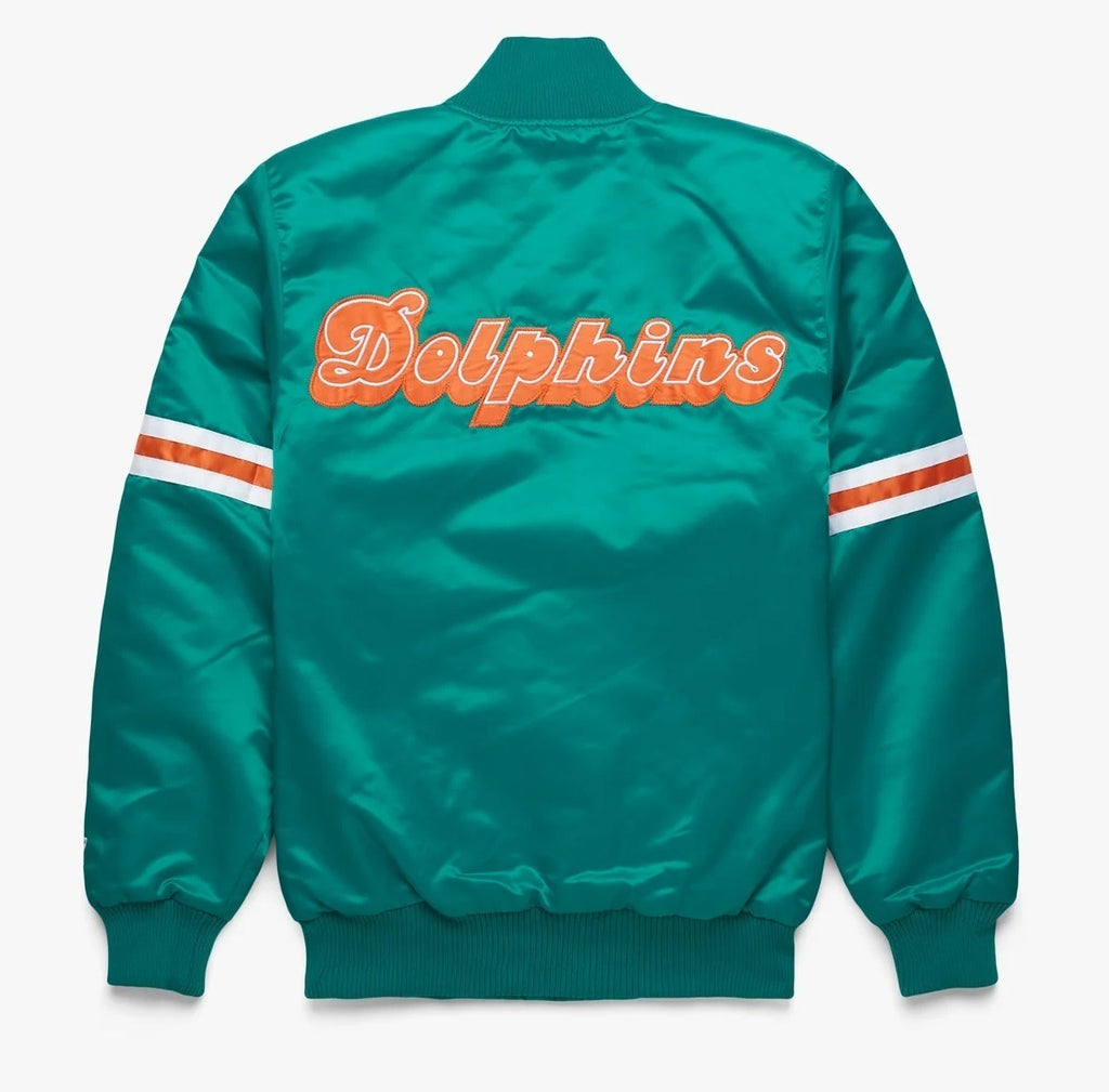 Miami Dolphins Retro Classic Rib Wool Varsity Jacket WorthVee