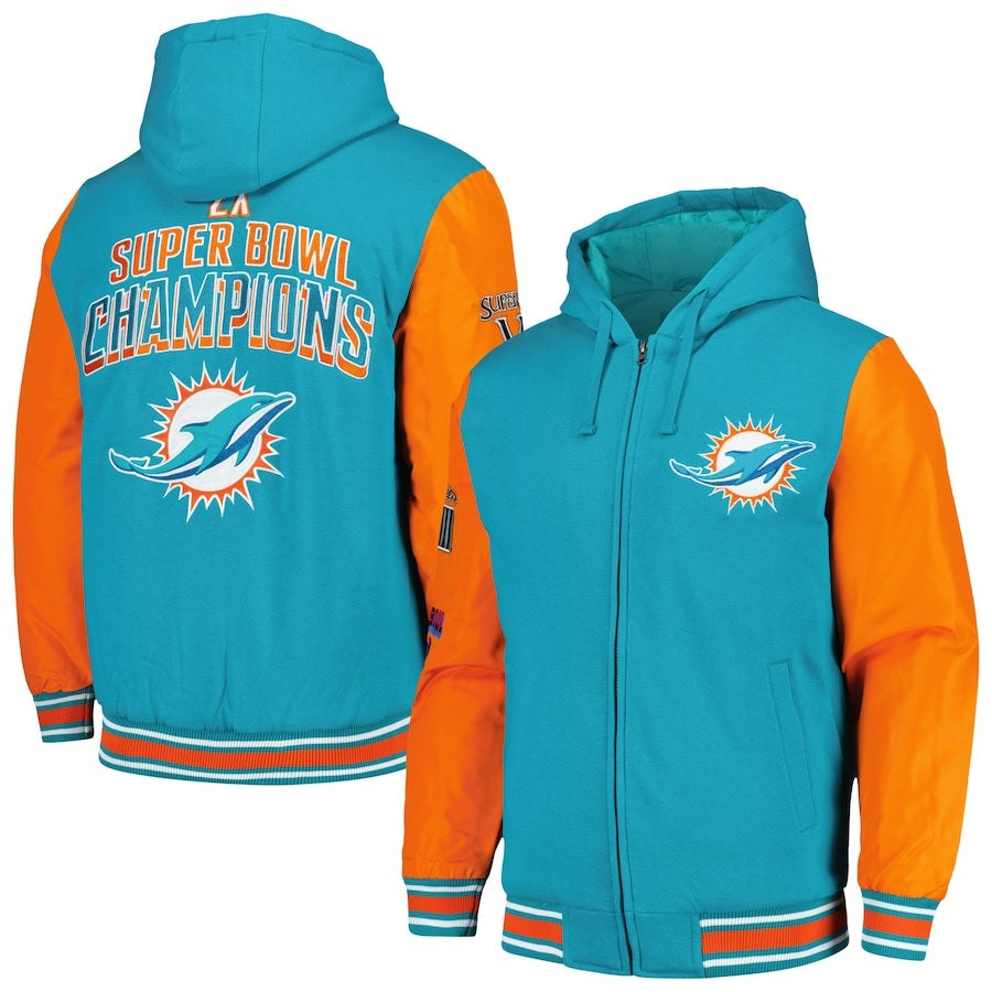 Miami Dolphins Super Bowl Champions Hoodie Jacket WorthVee