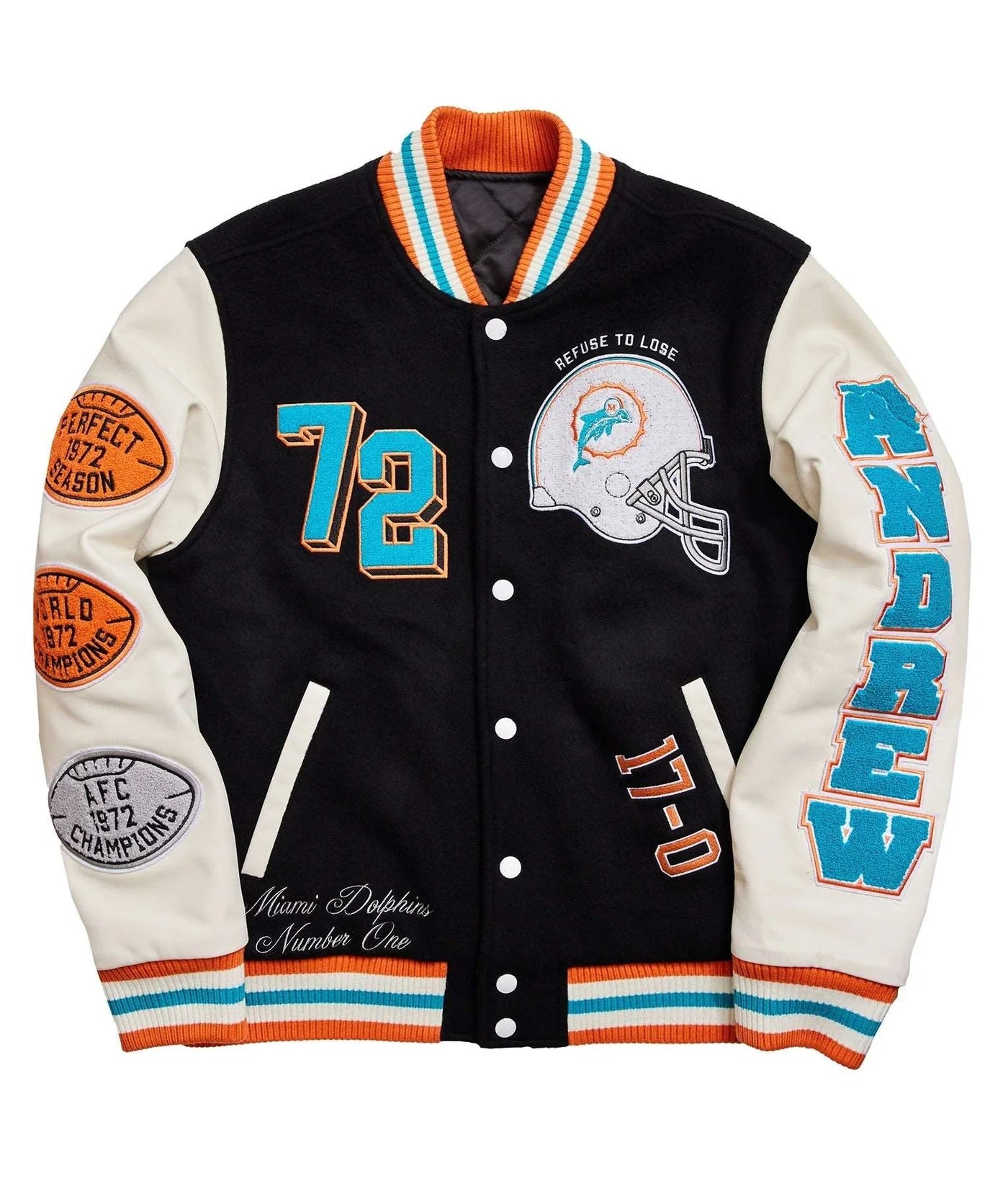 Miami Dolphins Wool Varsity Jacket WorthVee