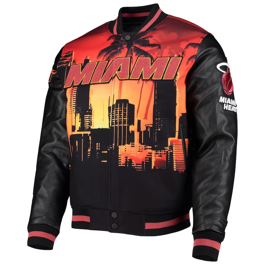 Miami Heat Black Finals Champions Varsity Full-zip Jacket WorthVee