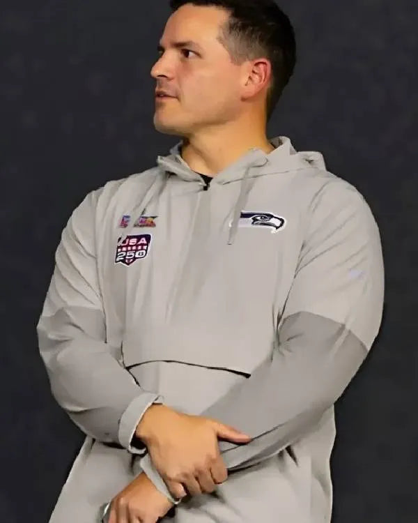 Mike MacDonald Super Bowl LX Opening Night Anorak Hoodie Jacket