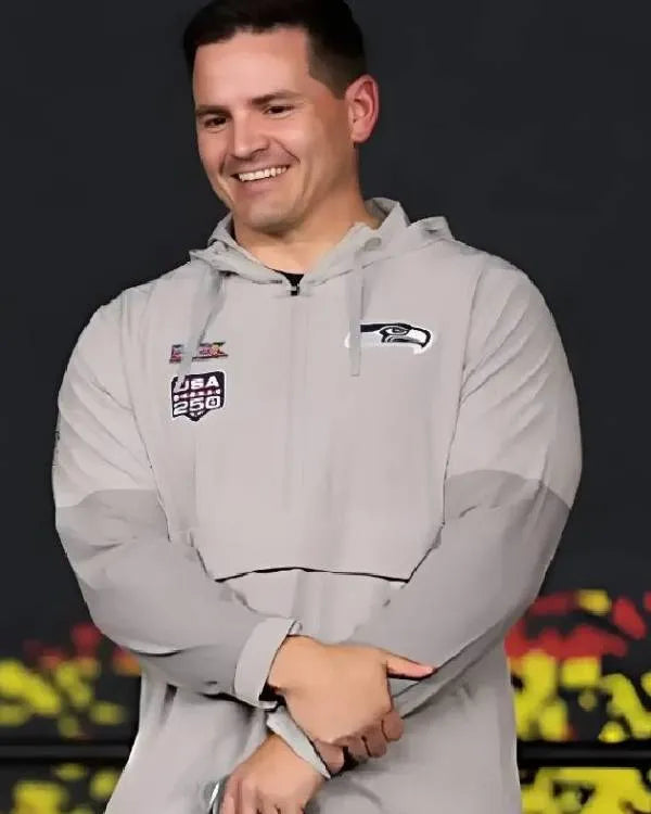 Mike MacDonald Super Bowl LX Opening Night Anorak Hoodie Jacket