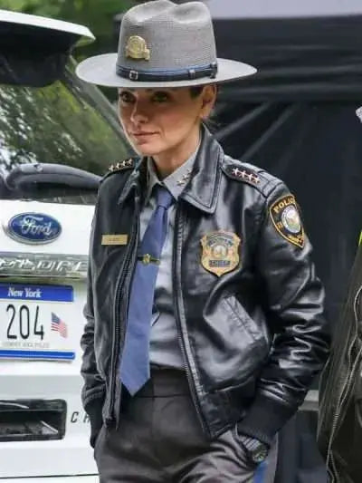 Mila Kunis Wake Up Dead Man Bomber Leather Jacket WorthVee
