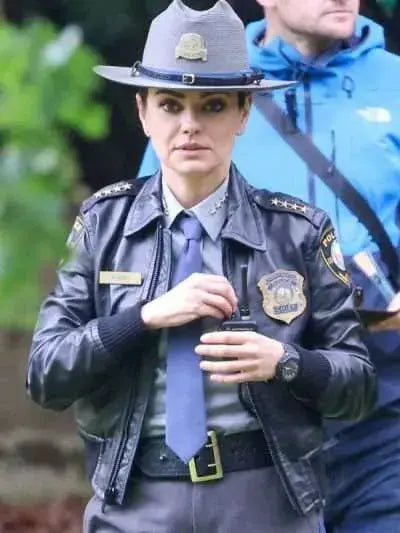 Mila Kunis Wake Up Dead Man Bomber Leather Jacket WorthVee