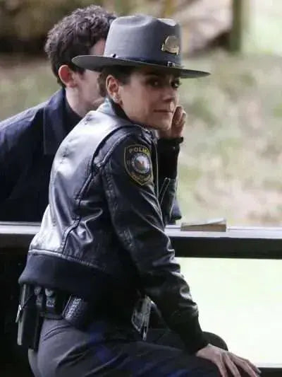 Mila Kunis Wake Up Dead Man Bomber Leather Jacket WorthVee