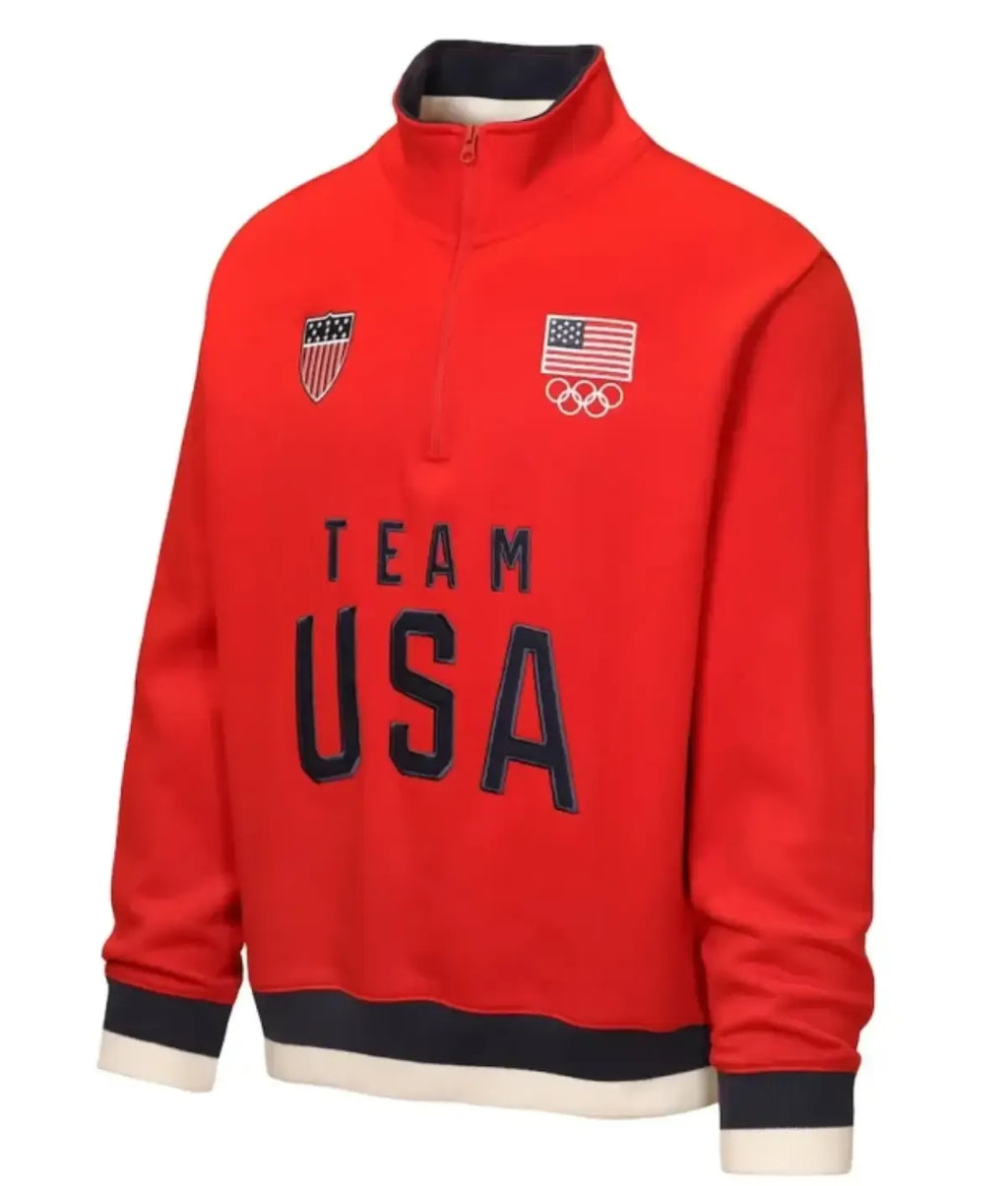 Milano Cortina 2026 Winter Olympics Team USA Red Jacket
