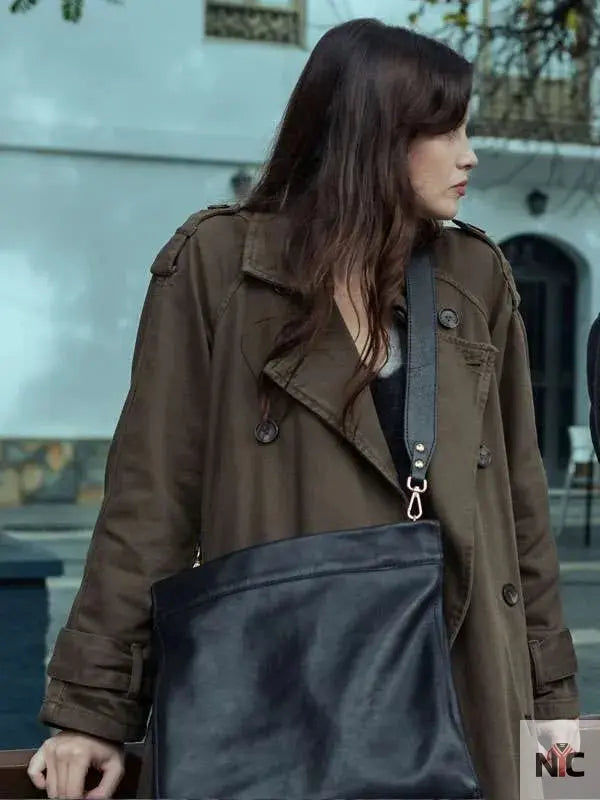 Milena Smit The Snow Girl Green Coat Clanton Jacket