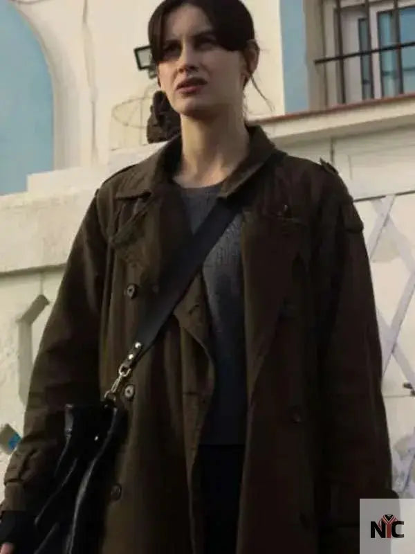 Milena Smit The Snow Girl Green Coat Clanton Jacket