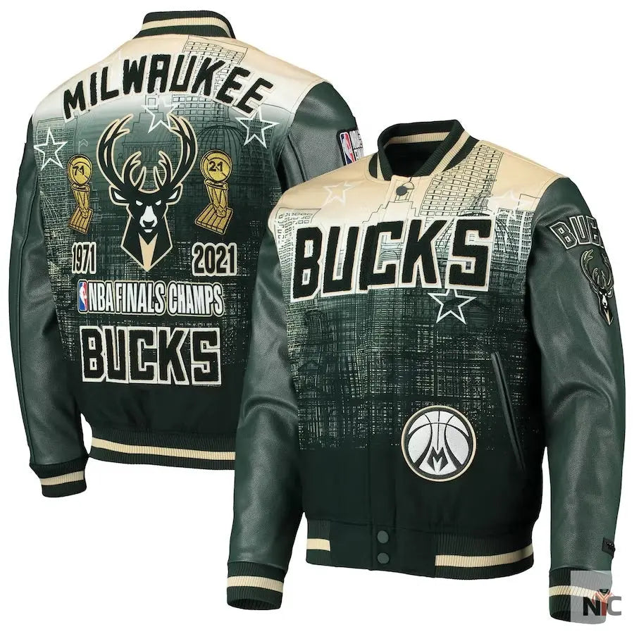 Milwaukee Bucks NBA Finals Champs Varsity Jacket Clanton Jacket