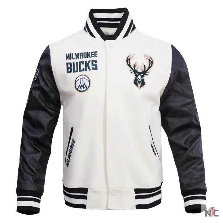Milwaukee Bucks Retro Classic Rib Wool Varsity Jacket Clanton Jacket