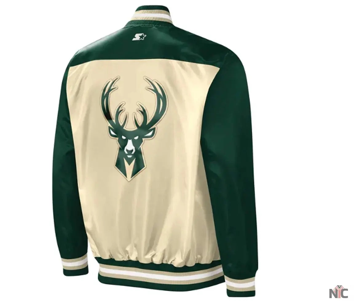 Milwaukee Bucks The Tradition II Satin Jacket Clanton Jacket