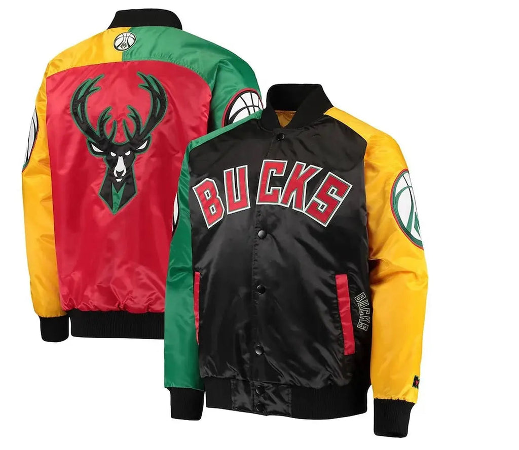 Milwaukee Bucks Ty Mopkins Satin Jacket Clanton Jacket