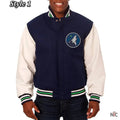 Minnesota Timberwolves Varsity Wool & Leather Jacket Clanton Jacket