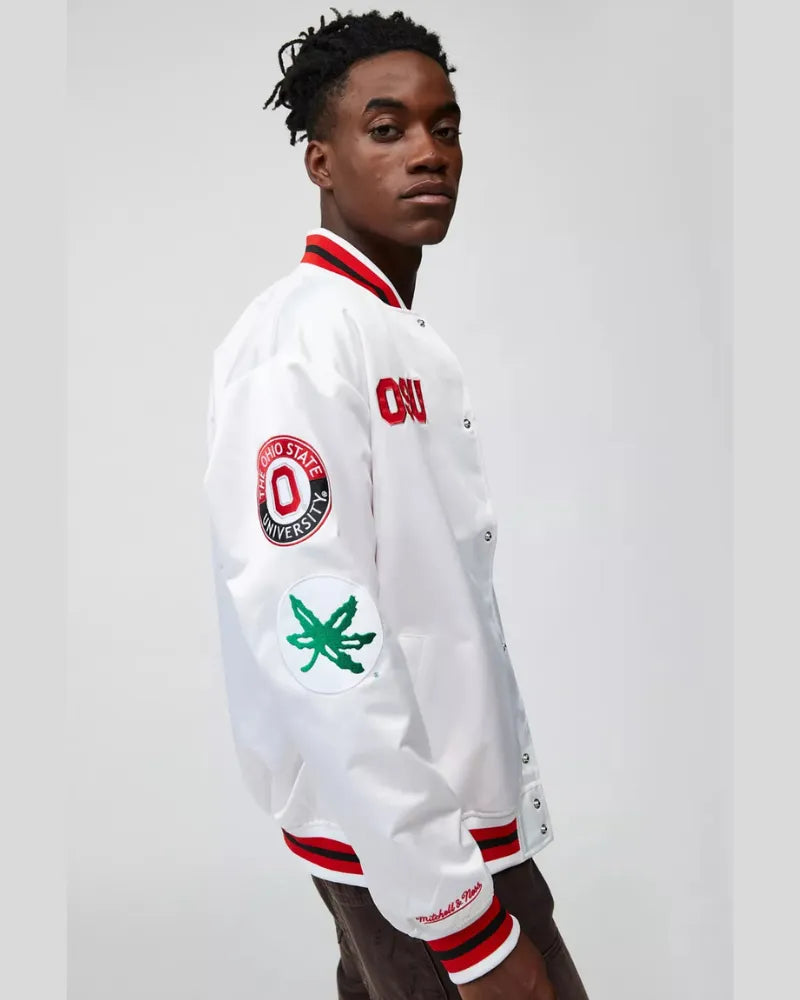 Mitchell & Ness NCAA Ohio State University Varsity Jacket