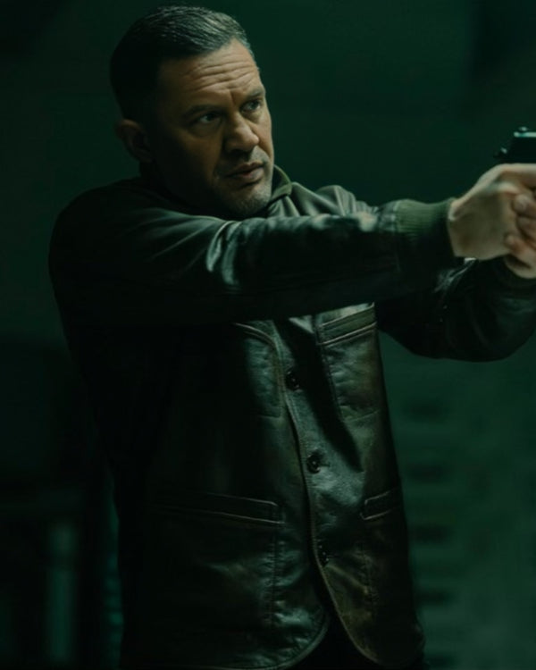 MobLand 2025 Tom Hardy Leather Jacket WorthVee