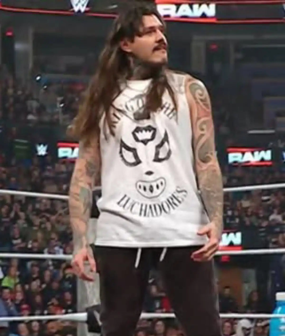 Monday Night RAW Dominik Mysterio White Sleeveless Tank Top