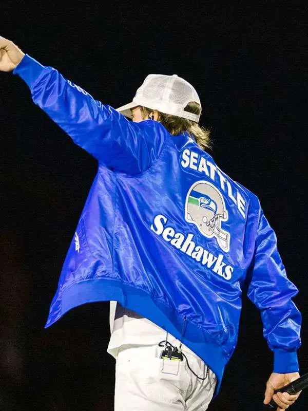 Morgan Wallen Blue Bomber Jacket Clanton Jacket