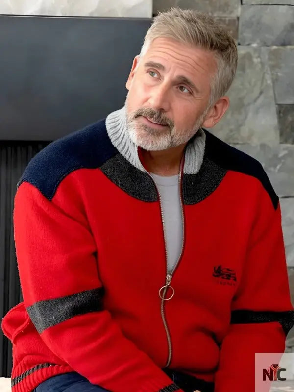 Mountainhead 2025 Steve Carell Bomber Jacket Clanton Jacket