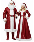 Mr and Mrs Santa Claus Red Leather Costume