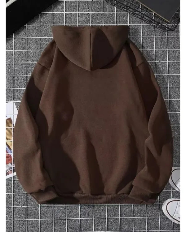 Multi Hearts Brown Hoodie