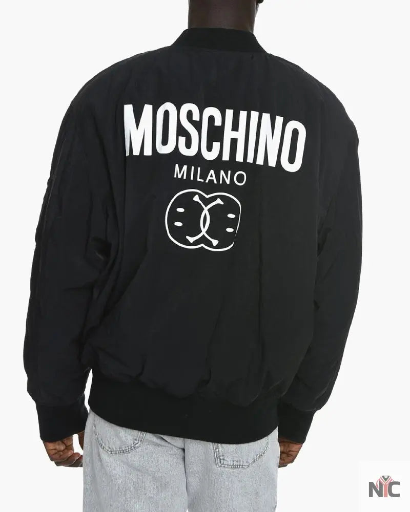 Multipocket Bomber Jacket With Logo Print Clanton Jacket